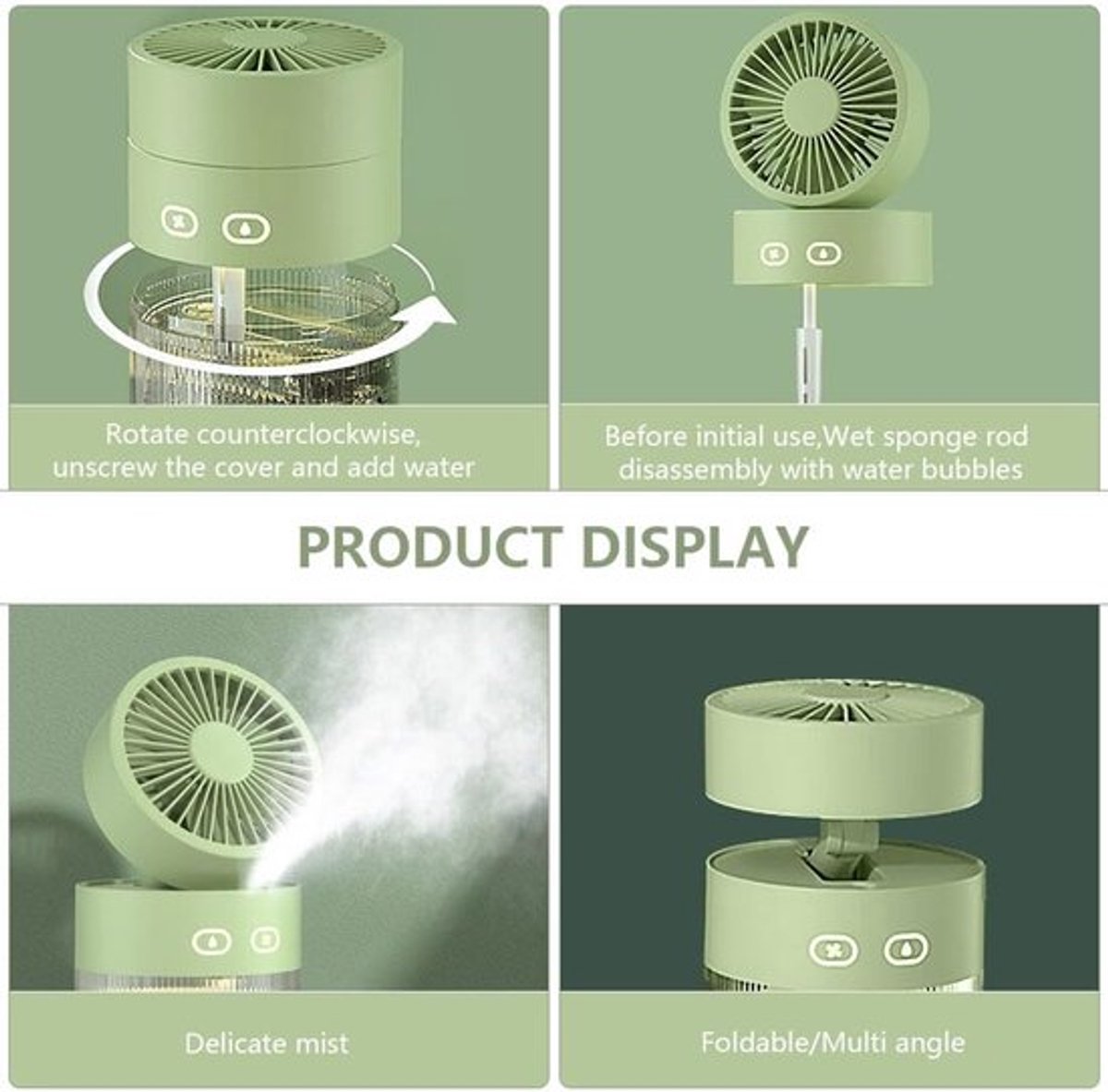 Solvix tafel ventilator geluidloos - Mini Mist Ventilator thumbnail 2