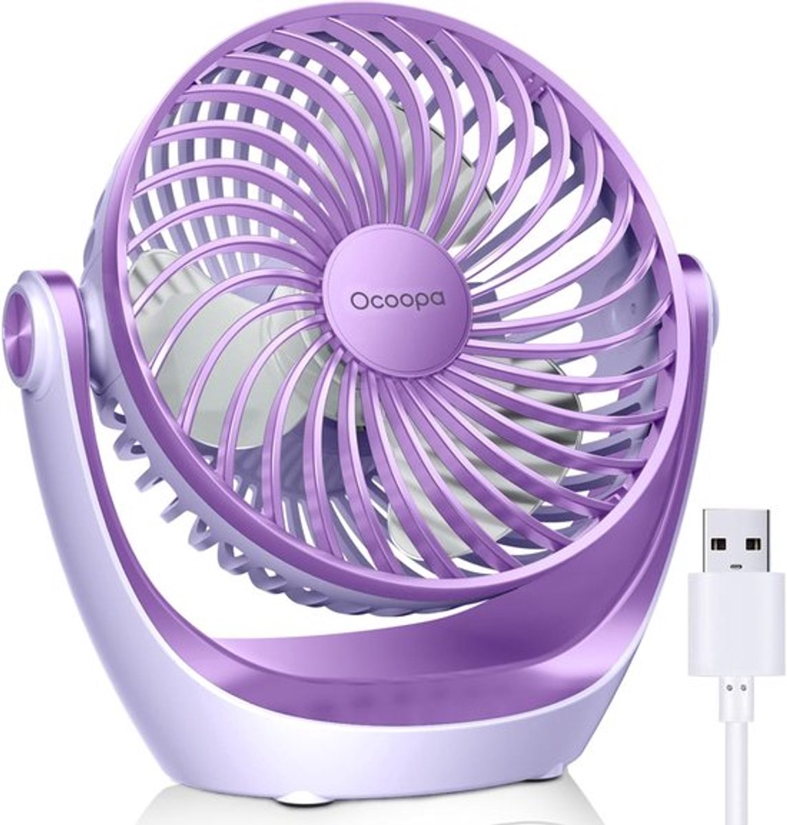 Solvix tafel ventilator geluidloos - USB Desk Fan thumbnail 5