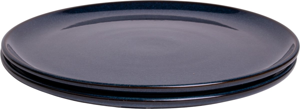 Pizzabord 33 cm - Faro - blauw - set van 2 - Portugees stoneware