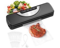 VALI® Vacumeermachine - Vacuüm Sealer - Vacuummachines - Zwart - 11cm x 40cm x 15cm