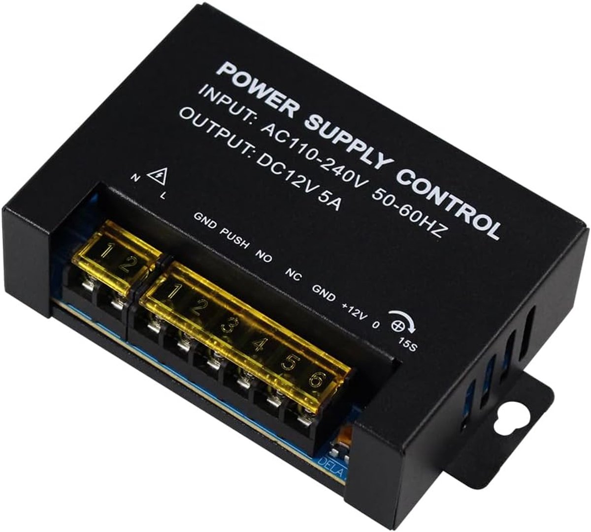 DC 12V Electrical Power Switch, Access Control, 5A 3A Output, AC110V-240V, Metal Power Supply (GW1205) - ShopVlot