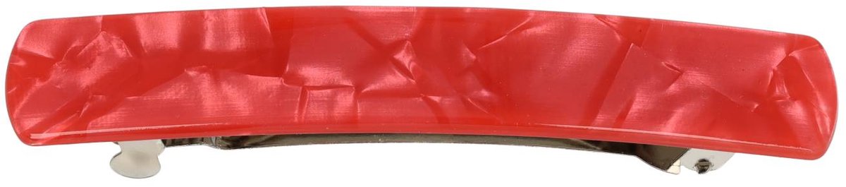 Haarsoires Haarspeld Patentspeld 9cm - Recht – Marmer Patroon – Rood - Haarspelden voor Dames - Haarklem - Haarclip - Haaraccessoires - Hair Clip - Decoratieve Haaraccessoire