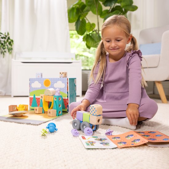 Melissa & Doug - Blockables™ Stad speelset - met draagbare bewaardoos van Melissa & Doug — afbeelding 4