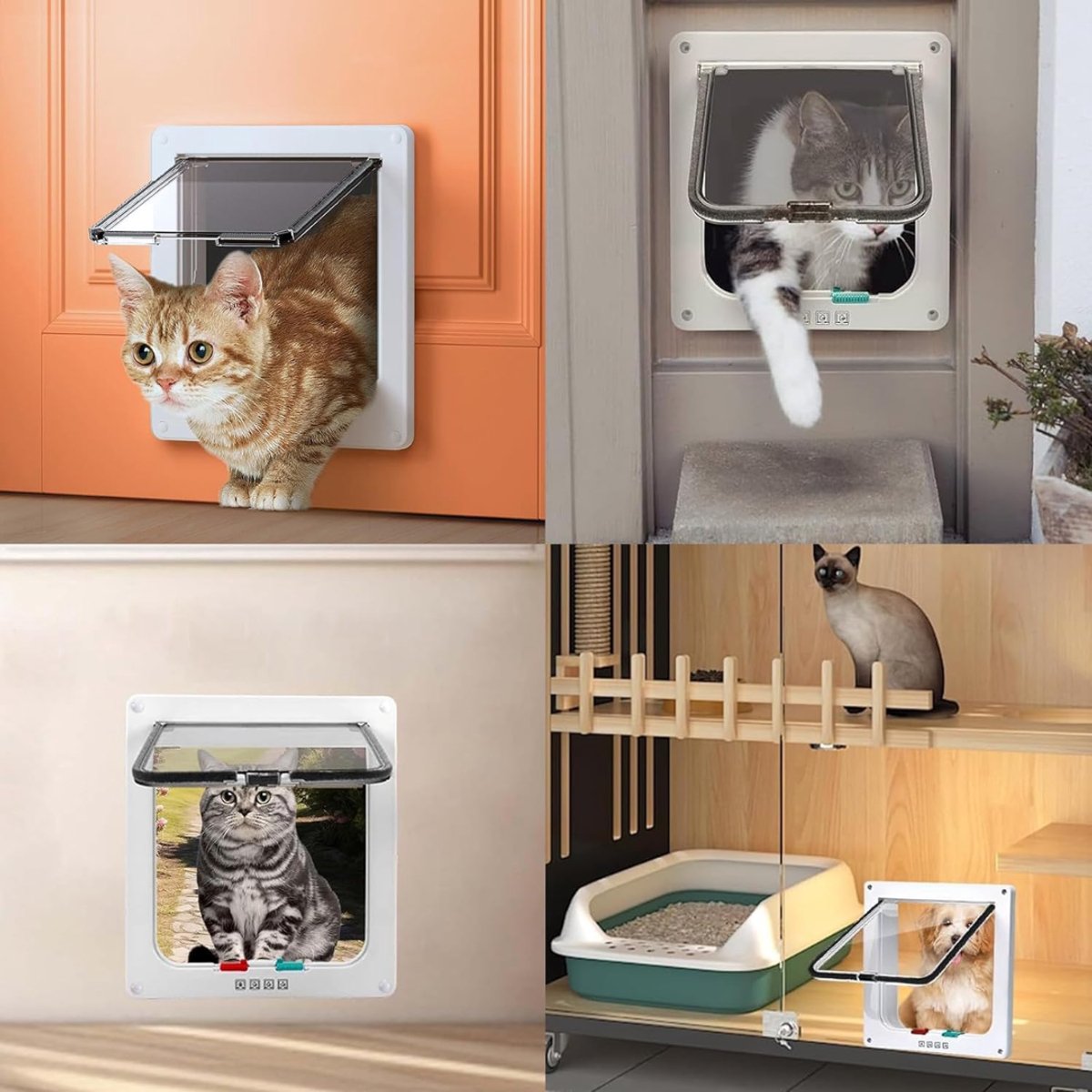 Groupe SEB Allvia Kattenluik Met Magneet - 25cm x 24cm x 5cm thumbnail 4