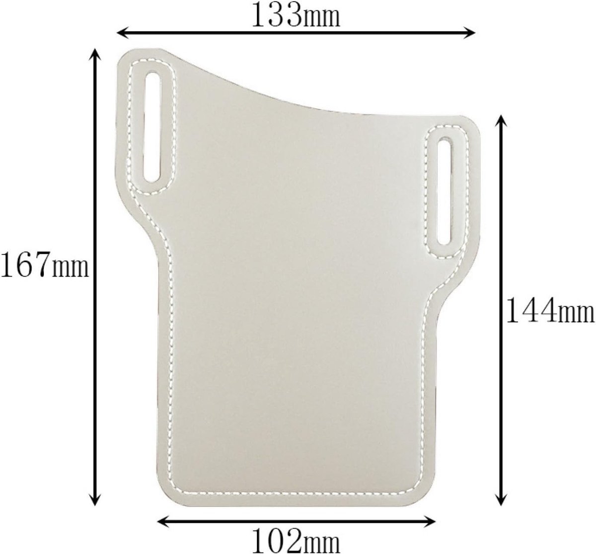 Retro Leren Heuptas voor Mannen, Multifunctionele Telefoonhouder, Dubbele Laag, Geschikt voor Telefoons tot 6.5 Inch, Ideaal voor Reizen en Dagelijks Gebruik