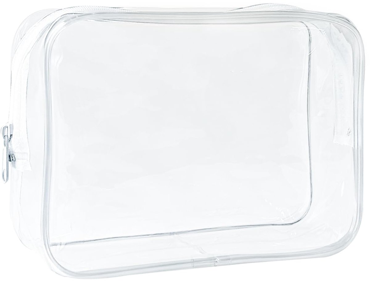 Toilettas grote capaciteit - transparant pvc - modern design - perfect voor onderweg - ShopVlot
