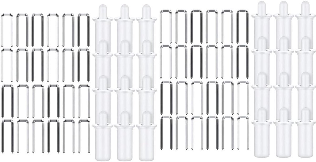 Complete Set van 80 Stuks voor Shutter Reparatie en Vervanging met Veerbelaste Pins en Louvers Staples voor Huishoudelijk Gebruik