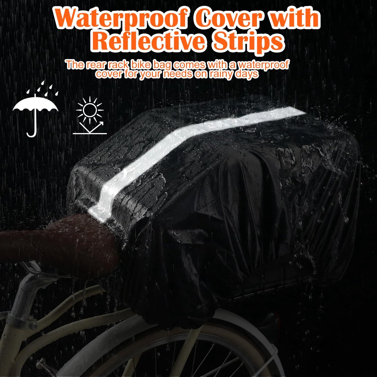 Fietsmand achter voor fiets - grote bagagedrager - stevige constructie - ideaal voor boodschappen - ShopVlot