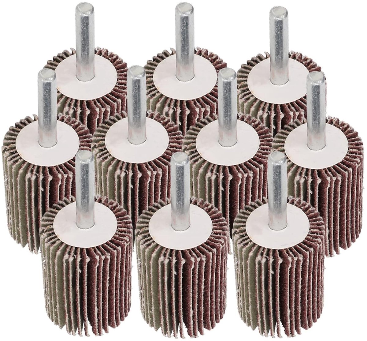 28mm Flap Wheel voor Die Grinder - 10 Stuks Schuurwielen voor Staal, Schuren en Polijsten met Rotatietool