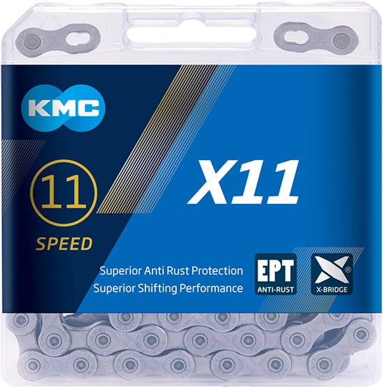 KMC 11-speed ketting - anti-roest - EcoProTeQ - 118 schakels - donker zilver — afbeelding 5