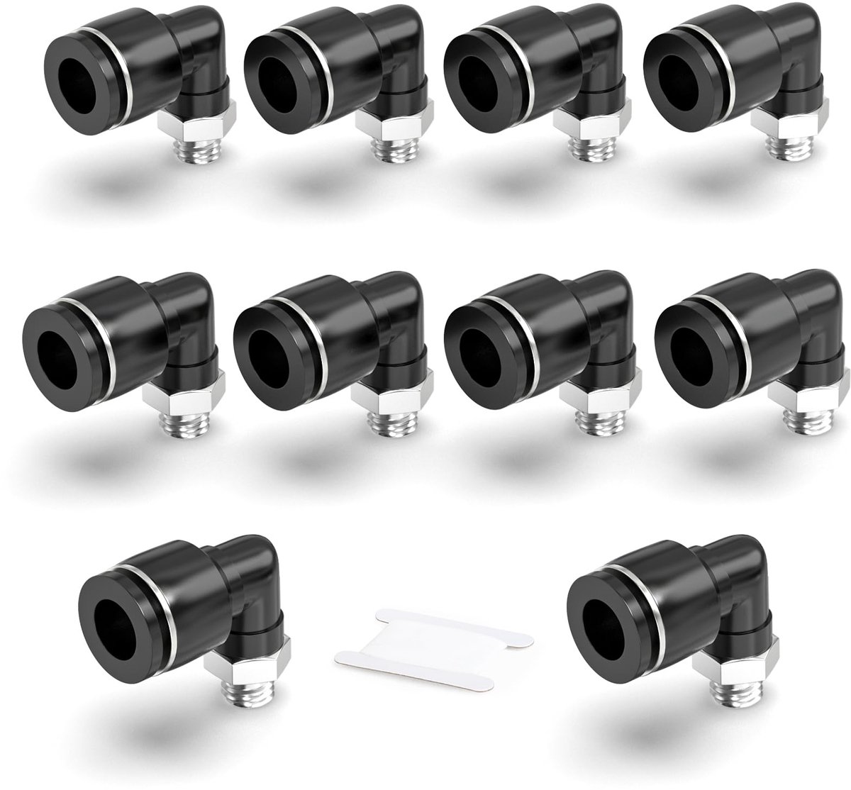 Pneumatische koppelingen 6mm - M6 draad - set van 10 - voor betrouwbare verbindingen - ShopVlot