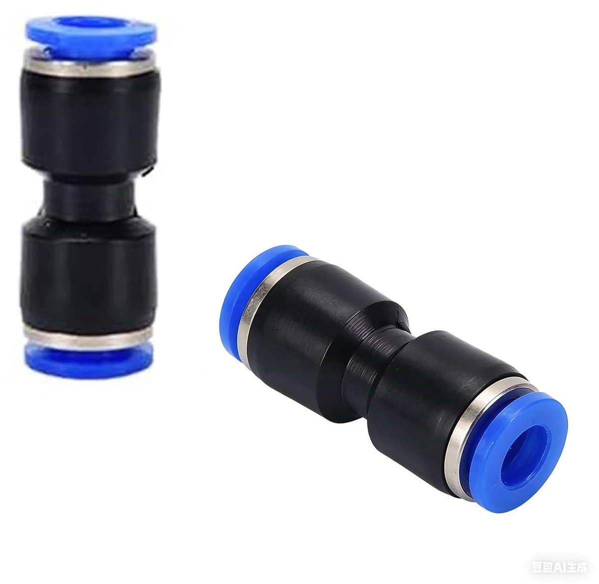 Pneumatische snelconnectorset 20 stuks - 10 mm - rechte luchtslangconnector - ideaal voor PU/nylon/PE-buizen - ShopVlot