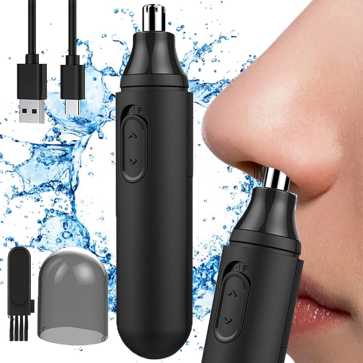 Neushaartrimmer - Oplaadbaar - IPX7 waterdicht - Pijnloos gebruik voor mannen en vrouwen - ShopVlot