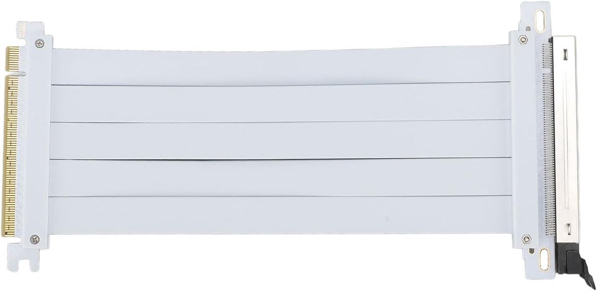 PCI Express 5.0 X16 Riser Kabel met Unieke Kabelbeschermer voor GPU, 128Gbps Snelheid, Compatibel met RTX4090 en RX8900, Verbeterde Luchtstroom en Betrouwbaarheid