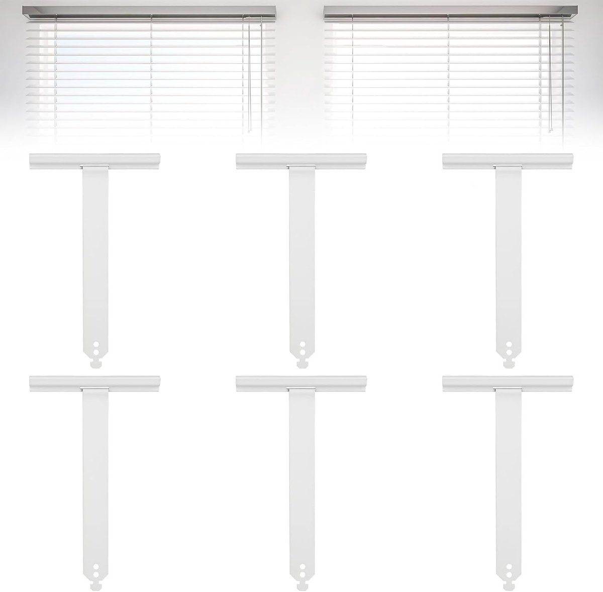 Set van 6 Roller Shutter Ophangveren van 150mm - Aluminium, RVS en Stalen Band voor Rolluiken en Profielen