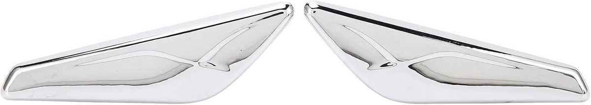 Set van 2 Stuks Front Fender Chrome Trim Vervanging voor X3 X4 F25 F26 2013-2017 - Duurzaam, Perfecte Pasvorm, Hoogwaardige ABS Materialen