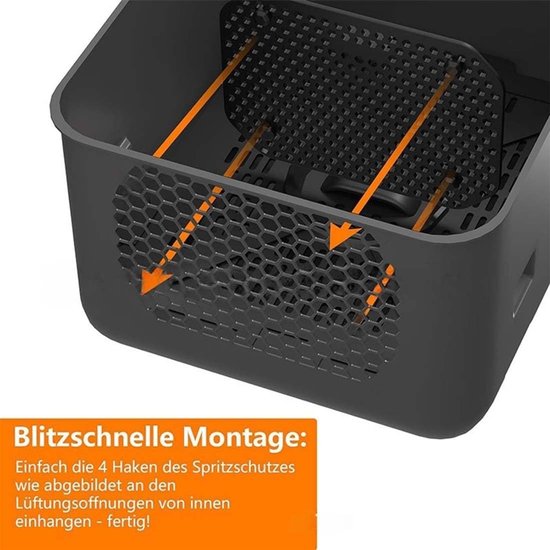 Herbruikbare Siliconen Splash Guards voor Airfryer - Geschikt voor Ninja Double Stack XL SL400EU en SL300EU, Perfecte Accessoires voor Gezond Koken — afbeelding 4