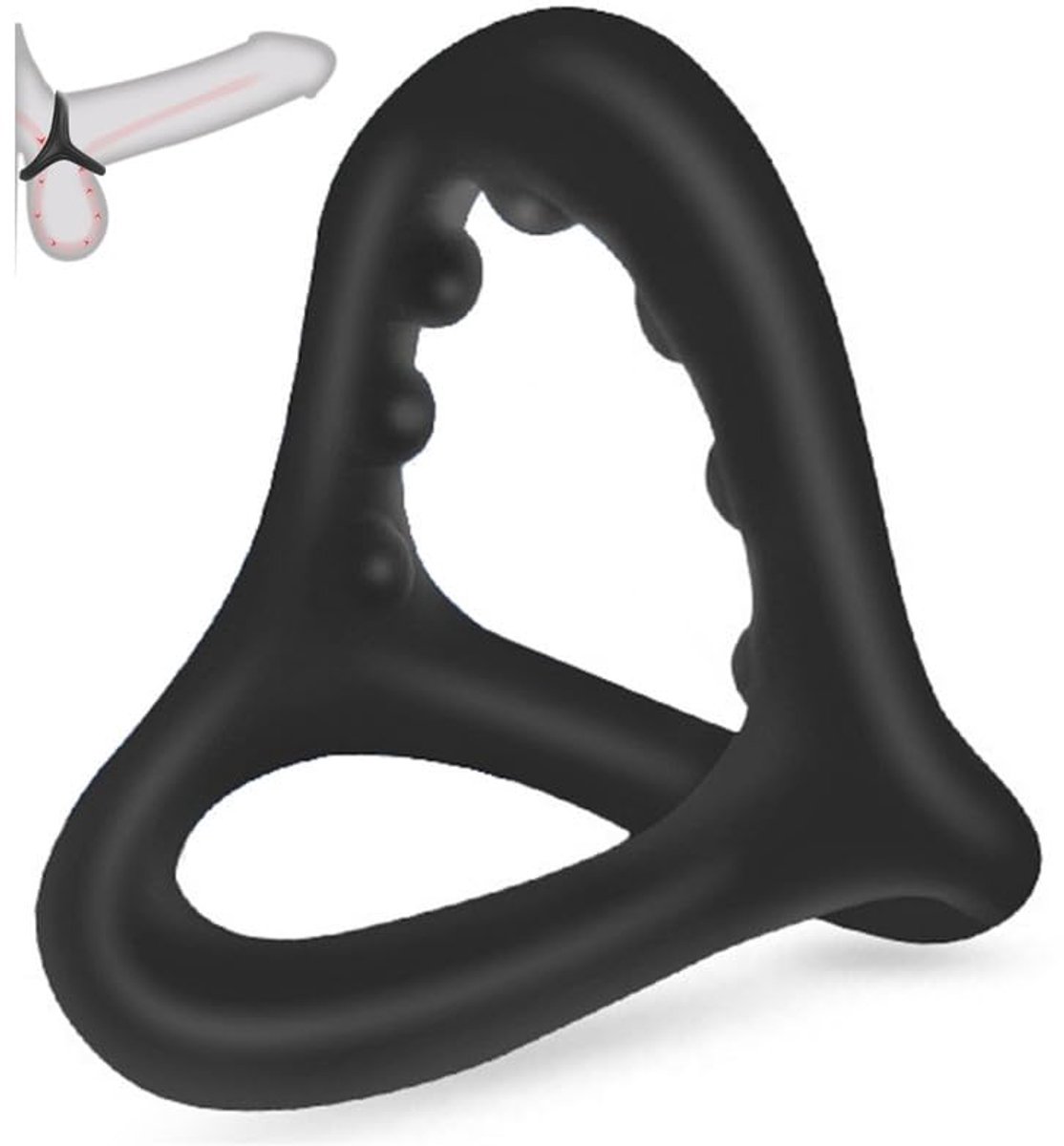 Hoge Elasticiteit Granulaire Ring - Zwart - Stretching Tool - Ideaal voor dagelijkse oefeningen - ShopVlot