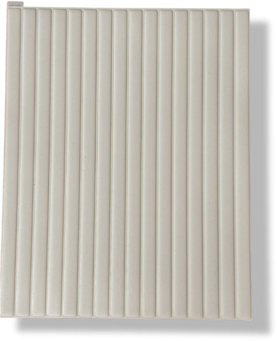 Beige tegel met verticale ribbels