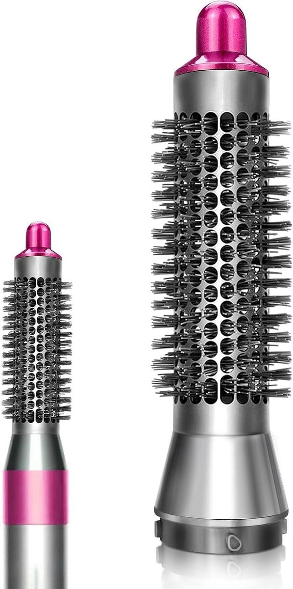 Ronde Borstel Opzetstuk - Volume Borstel - Haar Stylen - Voor Gedefinieerde Krullen - 20mm - Grijs