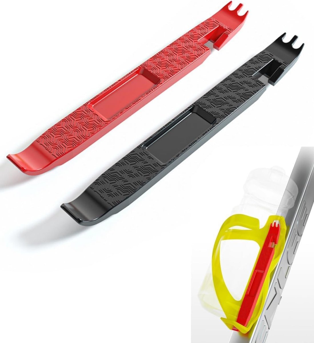 Bandenlichters voor fiets, set van 2, antislip en velgenvriendelijk, ideaal voor bandenwissel van mountainbike en racefiets