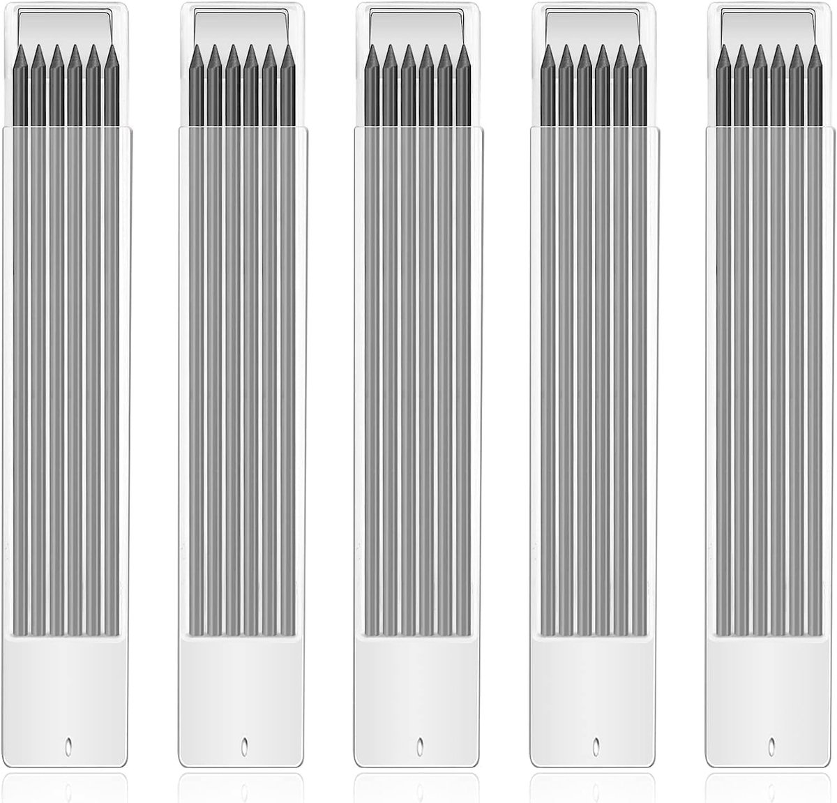 30 Stuks Reserveerfillen 2.8mm voor Timmermanspotlood, Diepte Markeringspotlood, Bouwgereedschap en Houtbewerkingsaccessoires