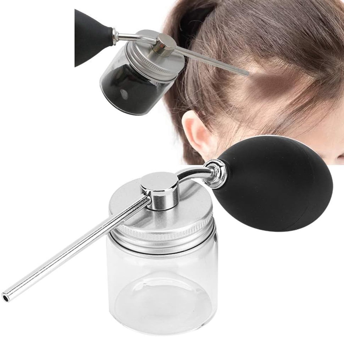 Haarvezel Spray Applicator voor Dikker Haar, Haargroei Poeder en Kleurverdeling, Ideaal voor Thuisgebruik