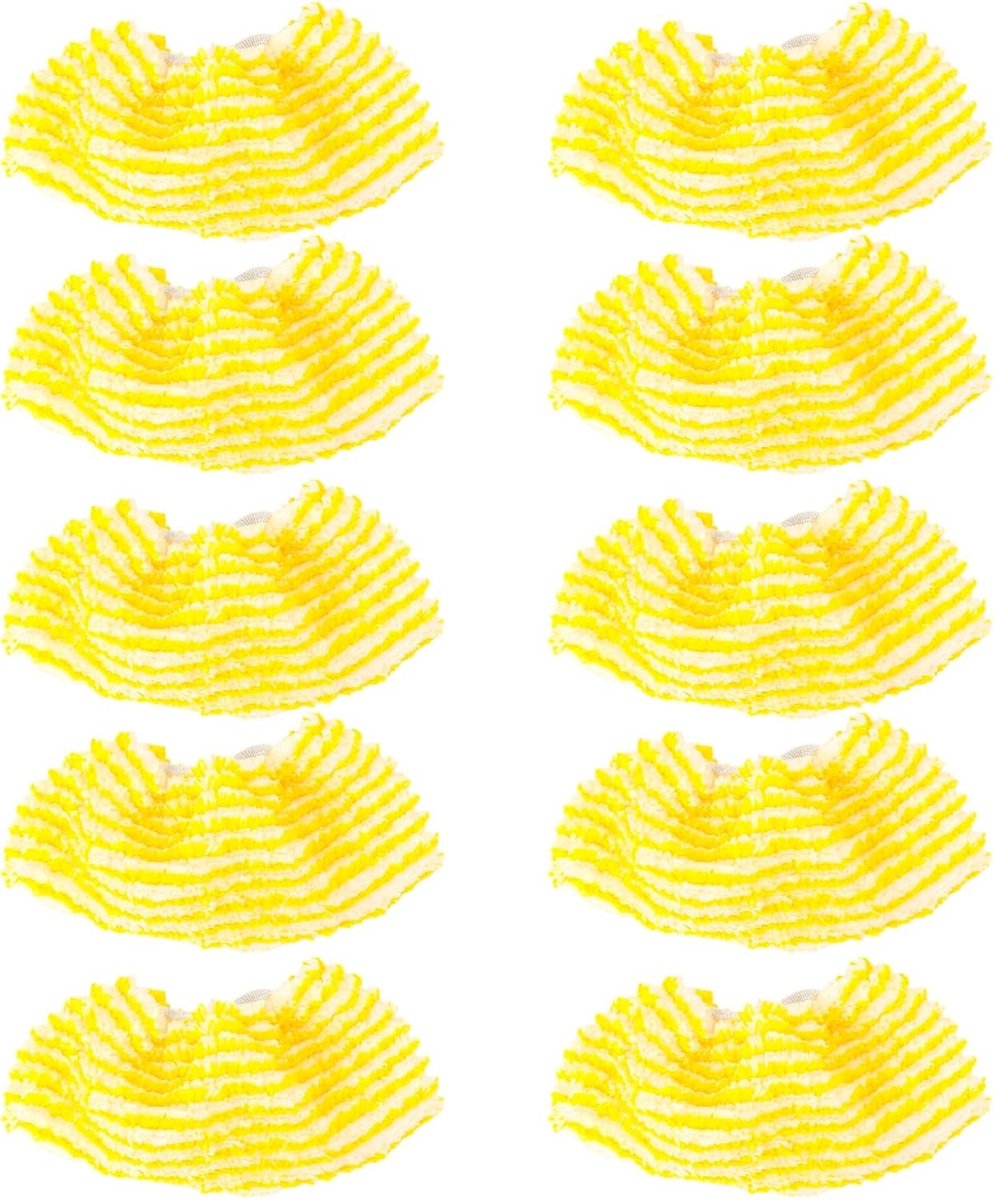 Set van 10 Microvezeldoeken voor Stoomreiniger en Vloerreiniger, Vervangaccessoires voor Efficiënte Reiniging van Tegels en Hardhout