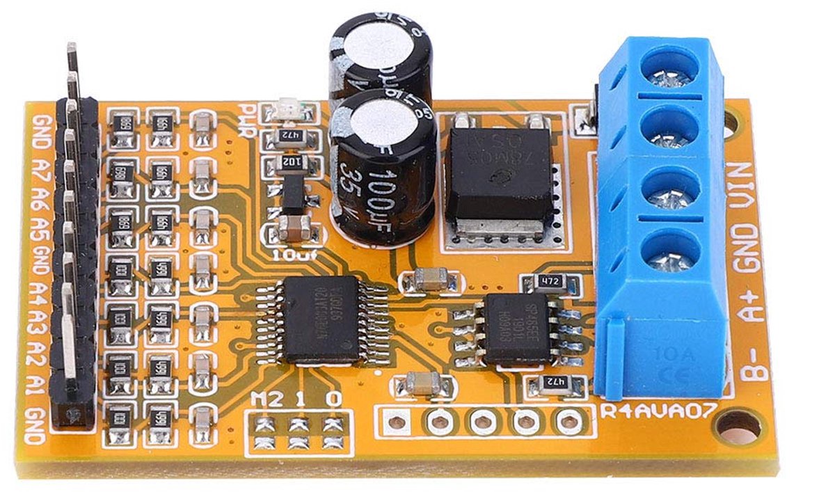 R4AVA07 7-Channel Analog Voltage Collector, ADC Modbus RTU 03 06 Function Code - ShopVlot