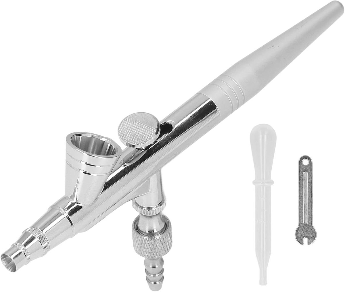 Airbrush Professional Airbrush System Set, G1/8 Air Brush Gun with Dripper, Key for Furniture, Car Graphics, Crafts - ShopVlot