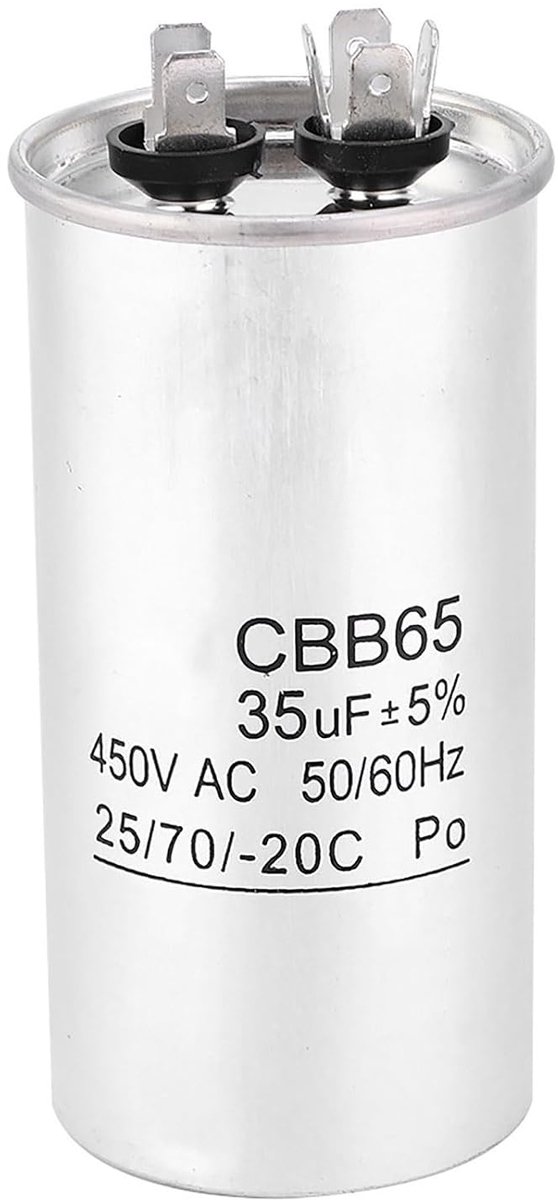 CBB65 Starter Capacitor 450V 35uF for Air Conditioning and Industrial Motor Drive Aluminum Foil Round - ShopVlot