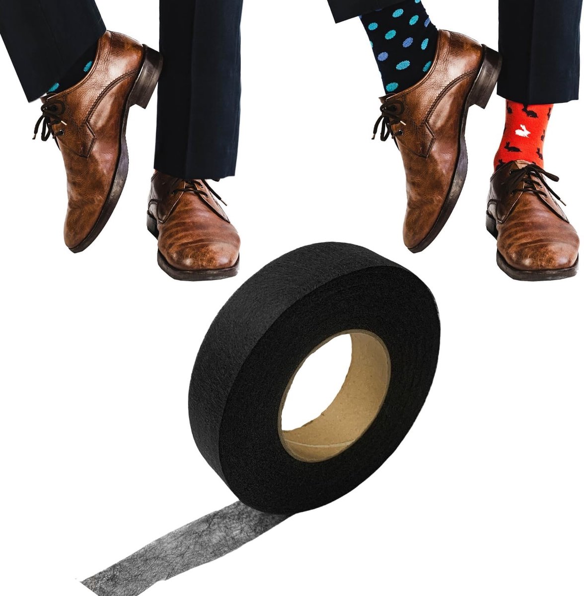 Iron On Hem Tape - Zwart - 70 yards x 20 mm - Geen Naaien, Geschikt voor Kleding en Gordijnen