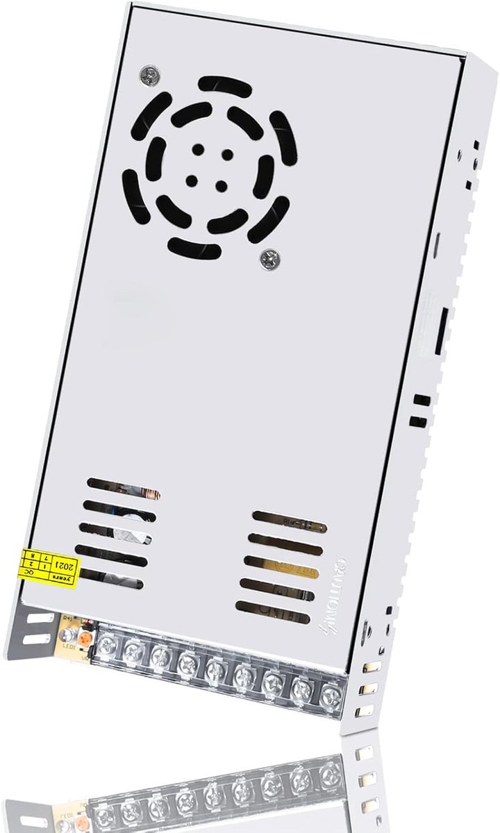 Kingwen Switching Power Supply 24V 20A 480W LED Transformer - AC 85V/265V To DC 24V 20A - For LED Strips - ShopVlot