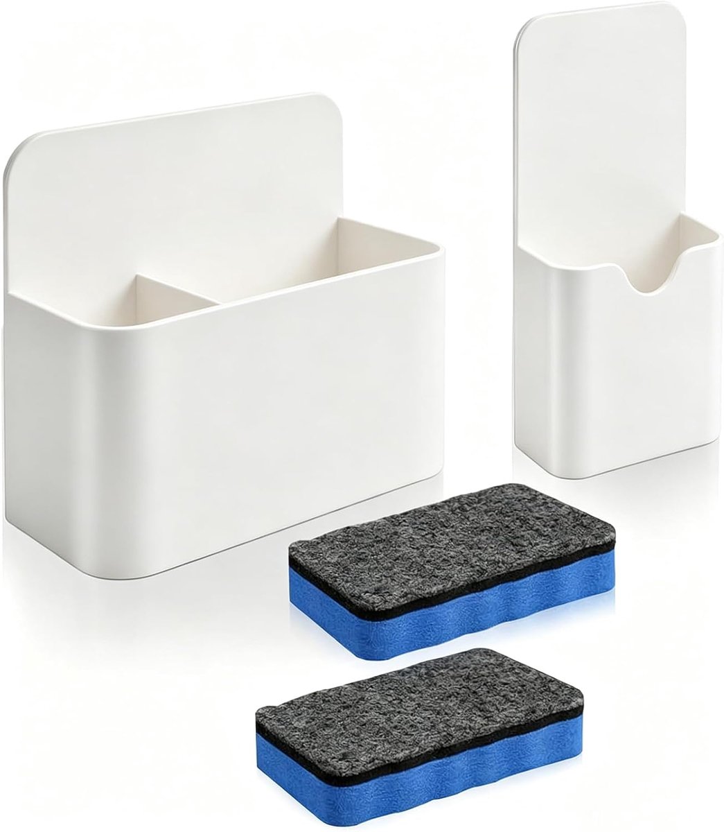 2 stuks magnetische pennenhouder, magnetische pennenhouder met marine katoen, magnetische penhouder voor koelkast - ShopVlot