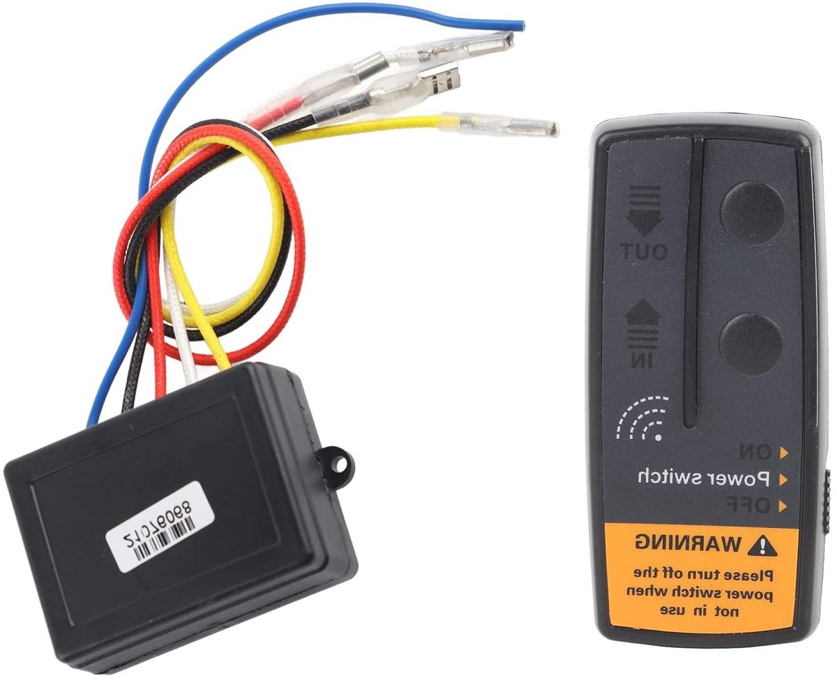 Ankerlier Afstandsbediening - Draadloze Liercontroller - Boten Besturen - Drijvend en Waterdicht - 50 ft bereik - Zwart