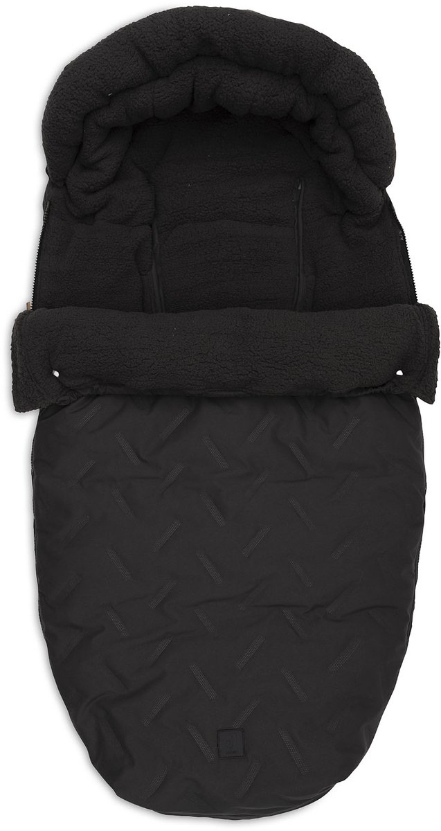 Jollein Voetenzak buggy/kinderwagen Embossed Nearly Black — afbeelding 3