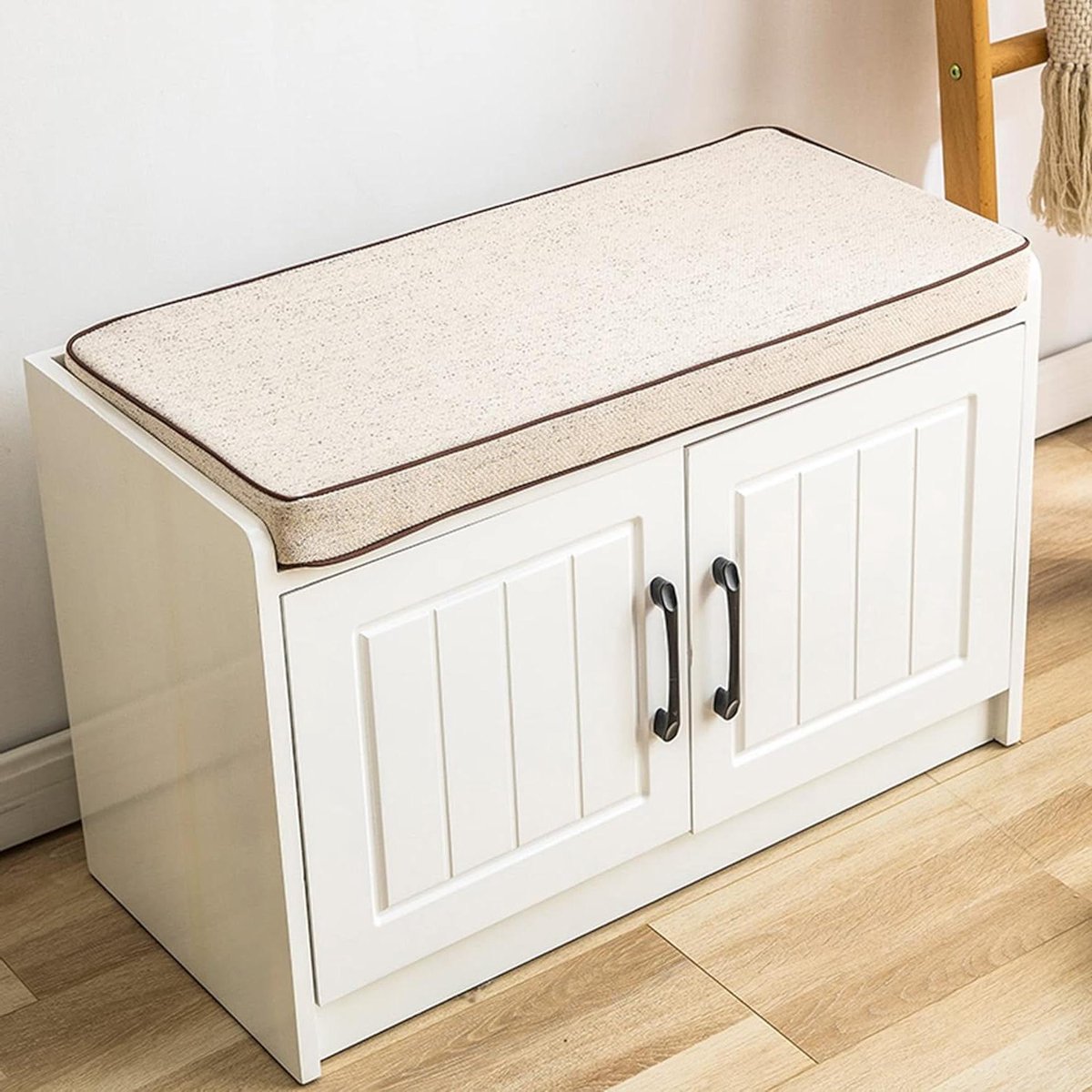 Bankkussen Buiten - Terraskussen Tuinbank - Comfortabel Zitten - Antislip Onderkant - 80 x 30 cm - Beige