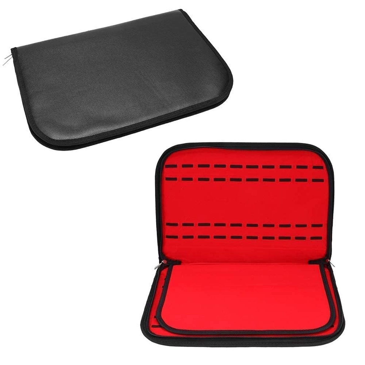 Dailygoods- Horloge Doos 20 Compartimenten - Horloge Organizer - Horloge Opslagdoos - Sieraden Case - Praktisch en Elegant - Beschermt tegen Krassen - Horlogedoos
