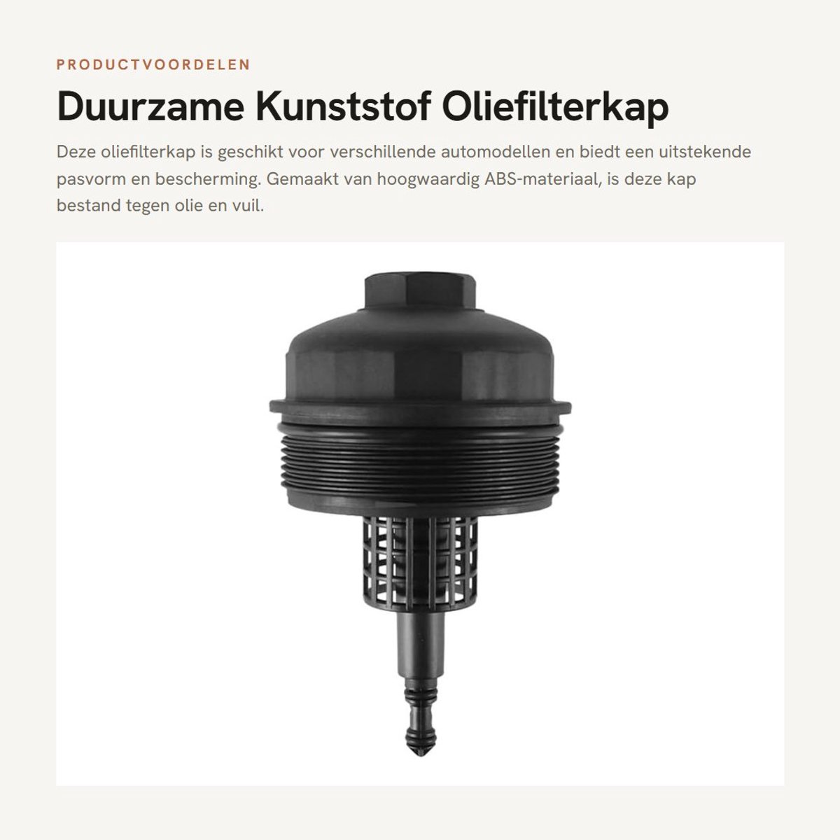Dailygoods - Duurzame Kunststof Oliefilterkap
