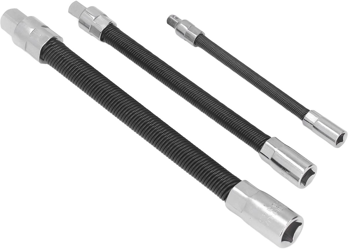 Dailygoods - Flexibele Verlenging - Dopsleutelverlenging - Duurzaam verenstaal - Flexibele schachtbit - Ideaal voor automotoren - Geschikt voor boorma...