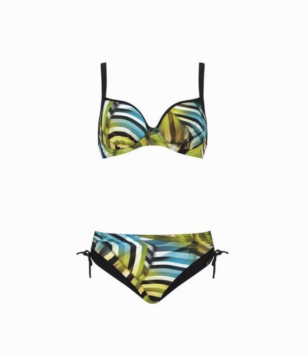 Sunflair Dames Bikini Set - Spacer Cups - Beugel Bikini - Multicolor Print - Groen/Blauw - 36 C-Cup Multicolour