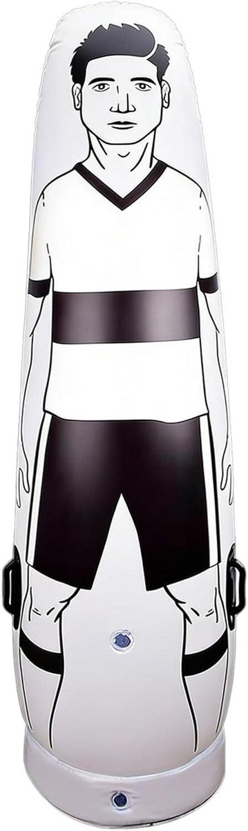 Voetbal Trainingspop - Verdedigingspop - Balvaardigheid Trainen - Automatisch Herstel - 175 cm - Wit
