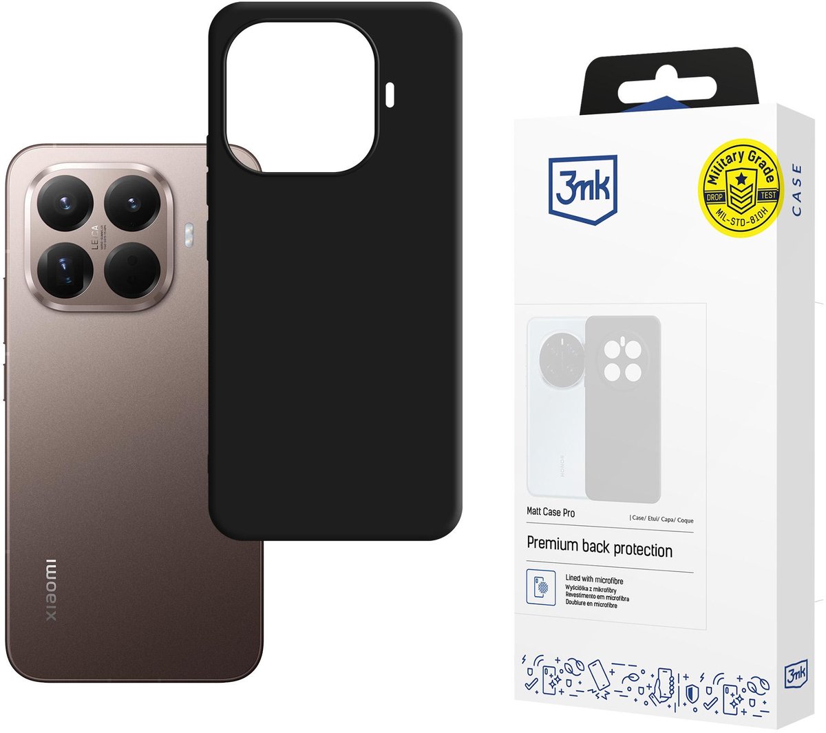 3Mk Matt Case Pro Voor Xiaomi 15T Pro 5G Hoesje Telefoonbescherming Antislip