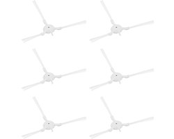 Dailygoods- Zijborstels 6 Stuks - Compatibel met Rowenta X-plorer RR8275/RR6875 - Flexibele Borstelharen - Eenvoudige Installatie - Verbeterde Reinigingsefficiëntie - Schadevrij voor Meubels/Vloeren - Robotborstels