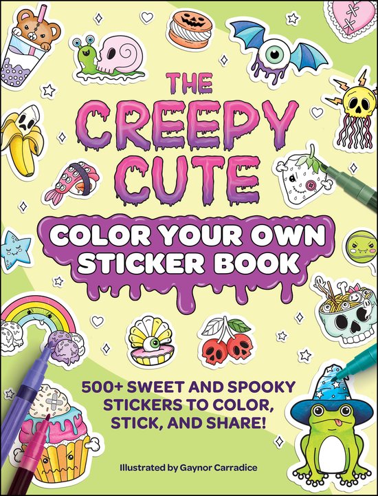 Creepy Cute Gift Series-The Creepy Cute Color Your Own Sticker Book