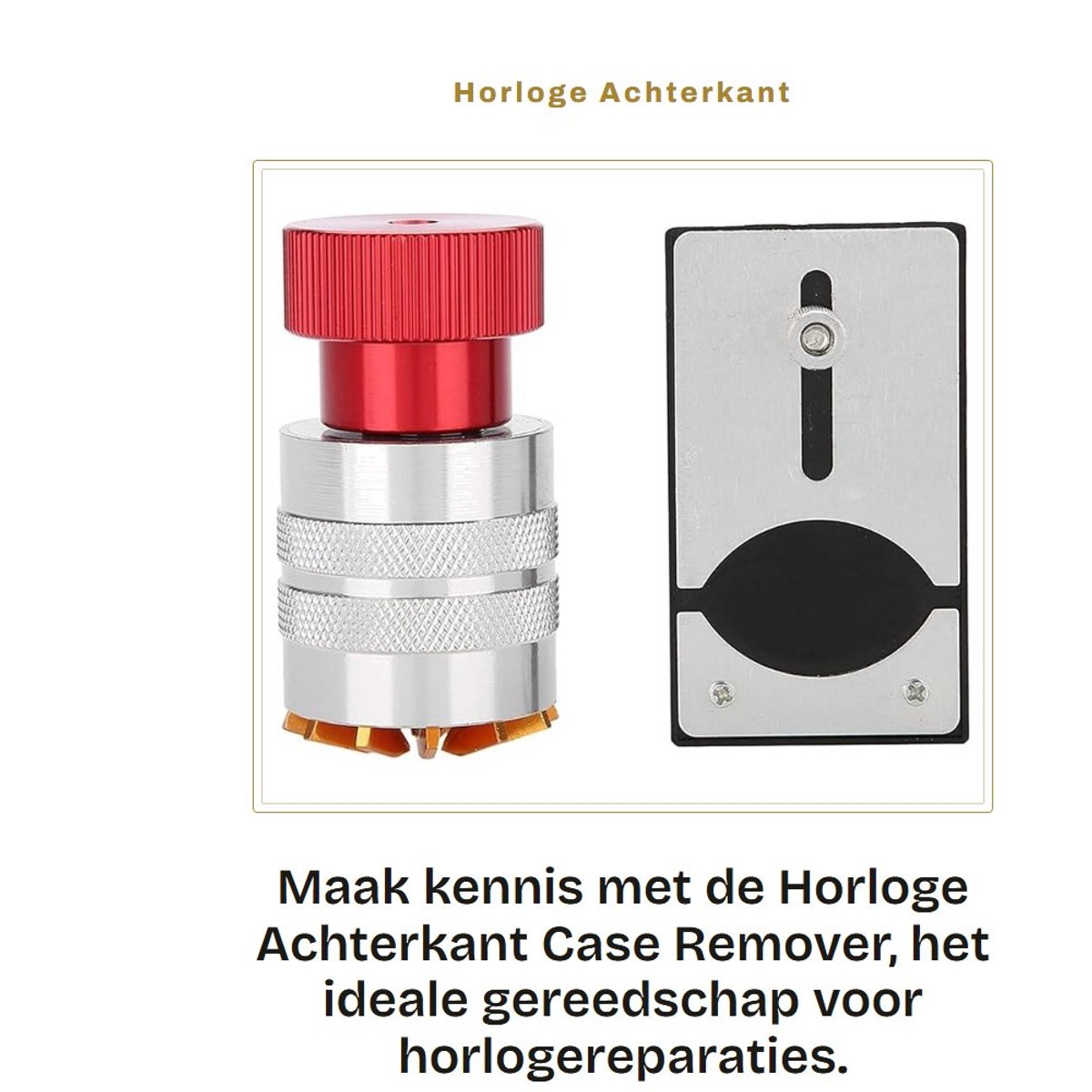 Dailygoods- Horloge Opener - Horloge Gereedschap - Horlogekast Opener - Antislip - Duurzaam - Chroom-Vanadium-Staal - Klein Formaat - Horlogereparatietool