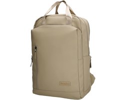 Beagles Nara Sac à dos - Compartiment ordinateur portable 17,3 pouces - Déperlant - Sac d'école - Sac à dos pour ordinateur portable - Voyage - Sac A4 - Sac de travail - Compartiment bouteille d'eau - Taupe clair