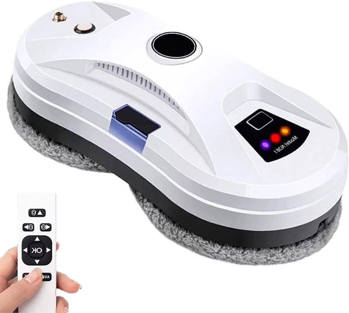 Ramenwasser Robot - Glazenwasser Automatische Ramenreiniger - Ramen Schoonmaken - Slimme AI Navigatie - 30ml Watertank - Wit