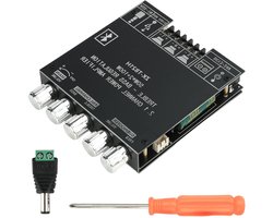 Bluetooth Versterker - Audio Board - Muziek Streamen - 2.1 Kanaals Subwoofer - 50W+50W+100W - Zwart