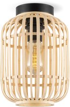 Home Sweet Home - Boheemse stijl Plafondlamp - Bamboe Lampenkap - Cilinder - Beige - Ø21,5 x 30 cm - E27 fitting - Ontworpen voor gebruik in